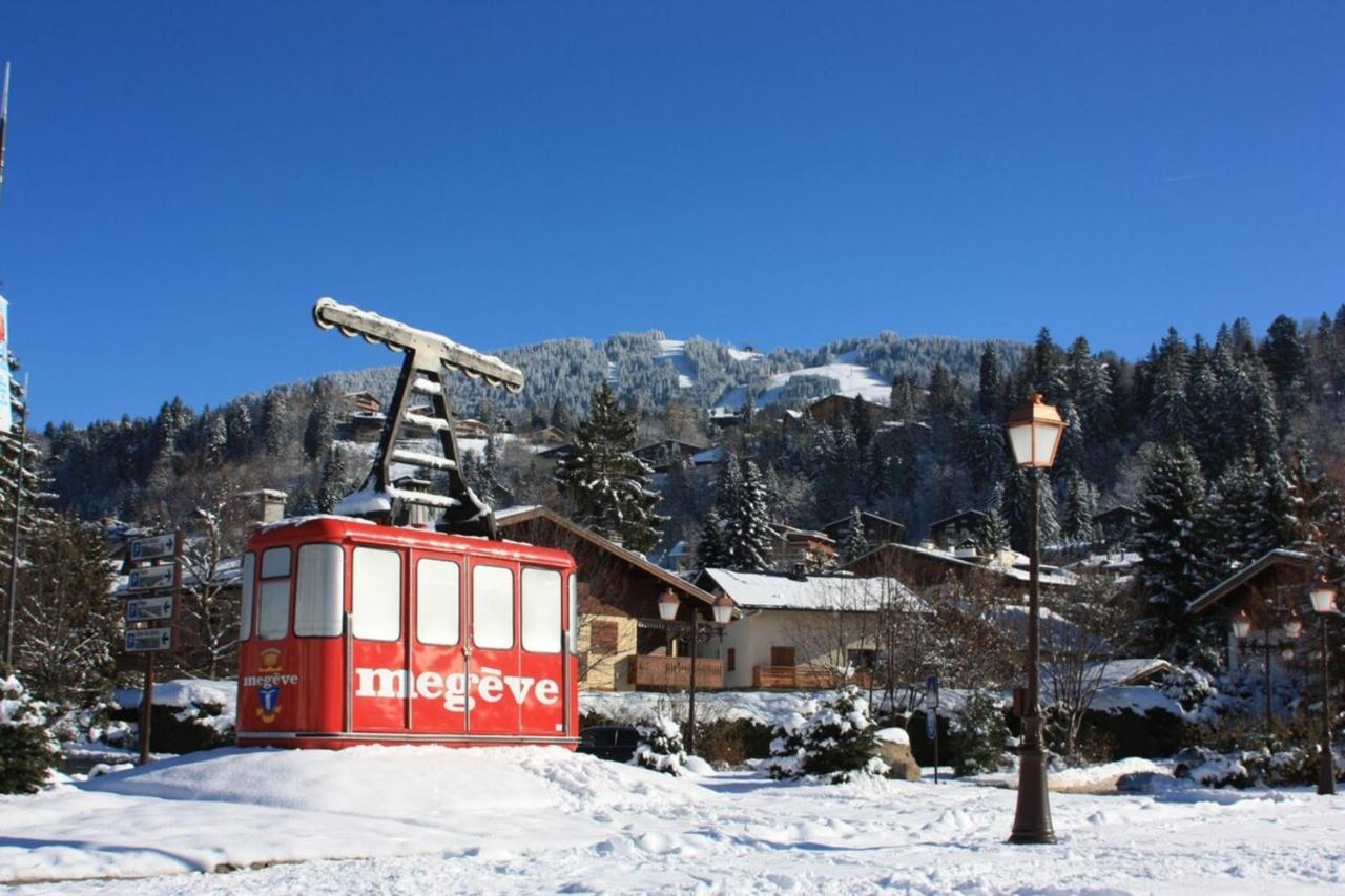 Les Comtes De Savoie - Appartement Renove Proche Du Centre De Megeve Avec Vue Sur Le Mont D'Arbois Dış mekan fotoğraf